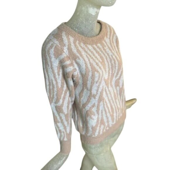 Rebecca Taylor Tiger Stripe Pullover Wool Blend Sweater XS - $375 Retail - Picture 4 of 7